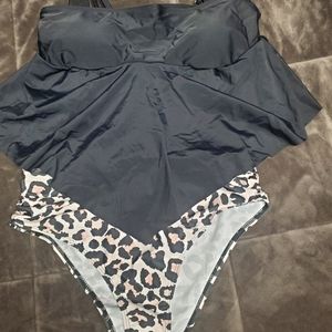2 Piece High Waisted Swimsuit